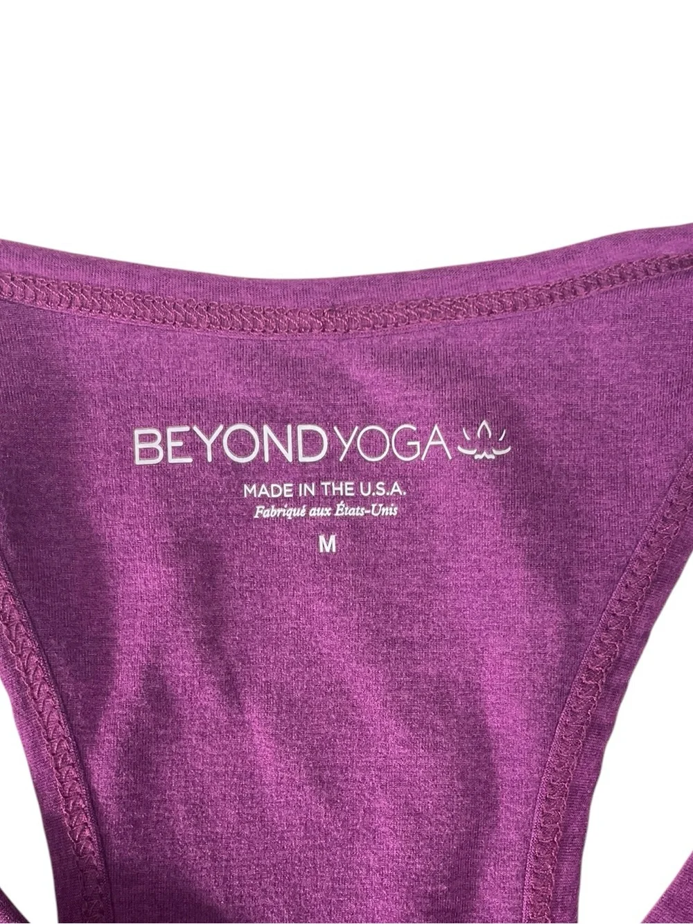 Beyond Yoga Spacedye Lift Your Spirits Bra Color Aubergine-Beet Size M